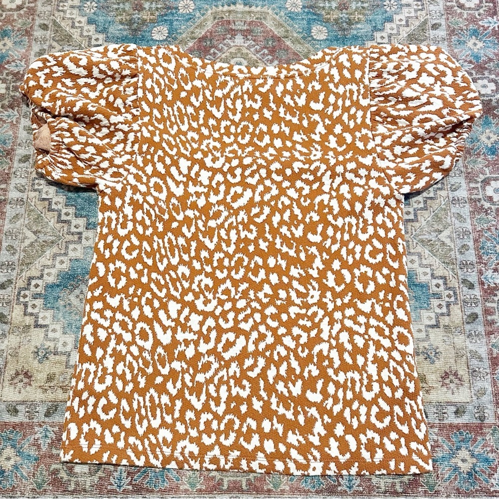 Free people• No Type Tee in Brown Size Small and Large Animal Print Boho - Picture 13 of 13